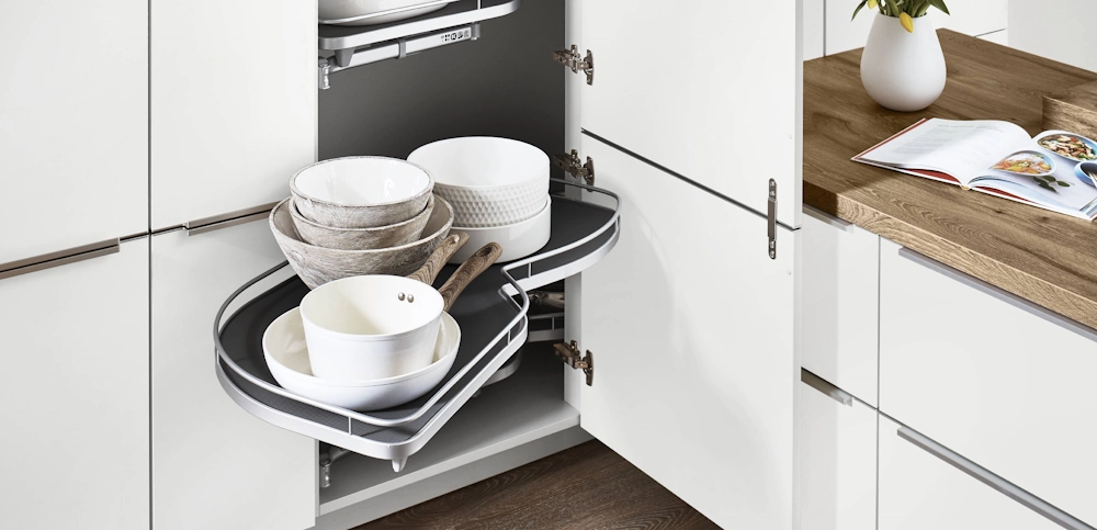 Corner cabinet with a Lazy Susan Corner cabinet with a Lazy Susan